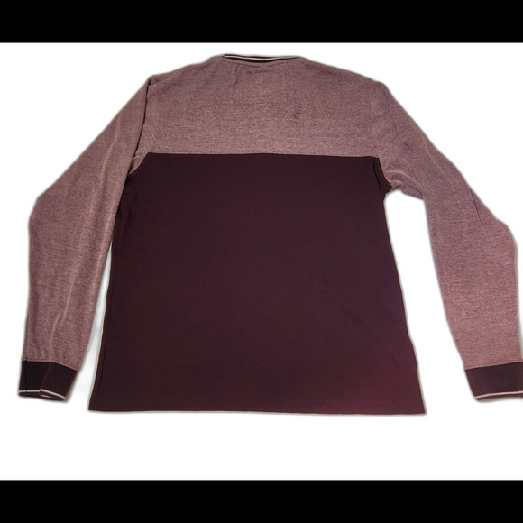 Denim & Flowers Ricky Singh Crew Neck Men’s Sweater Burgundy SZ L-Discontinued! - Picture 8 of 10